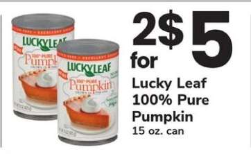 Lucky Leaf 100% Pure Pumpkin
