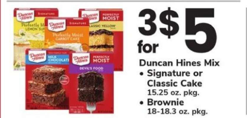 Duncan Hines Mix