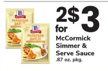 McCormick Simmer & Serve Sauce
