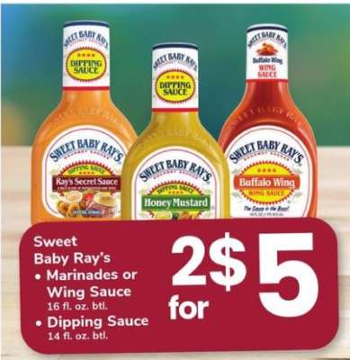 Sweet Baby Ray's Marinades or Wing Sauce