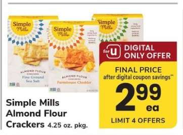 Simple Mills Almond Flour Crackers