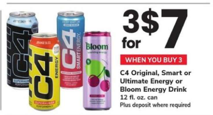 C4 or Bloom Energy Drink