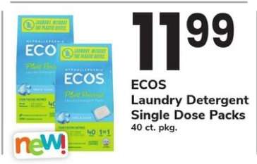 ECOS Laundry Detergent Single Dose Packs