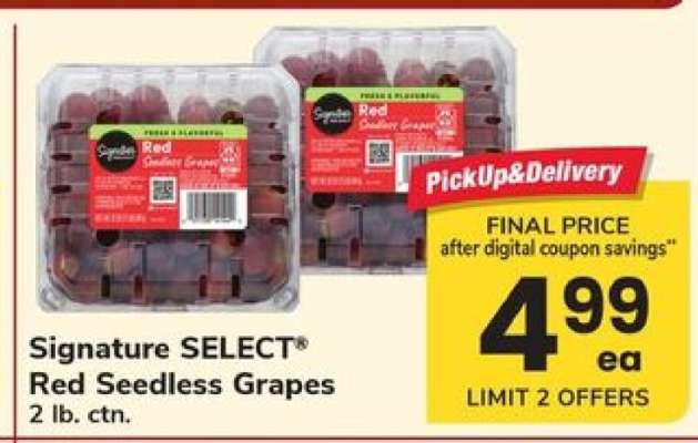 Signature SELECT Red Seedless Grapes