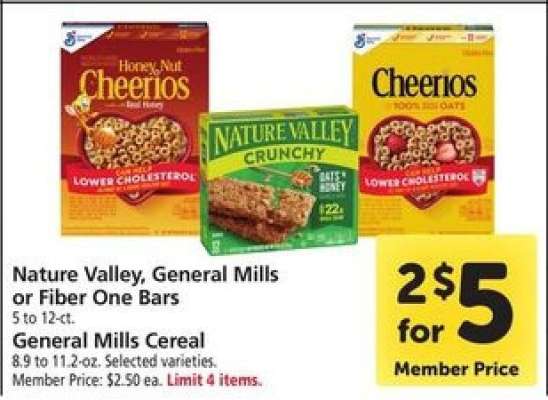 Nature Valley, General Mills or Fiber One Bars