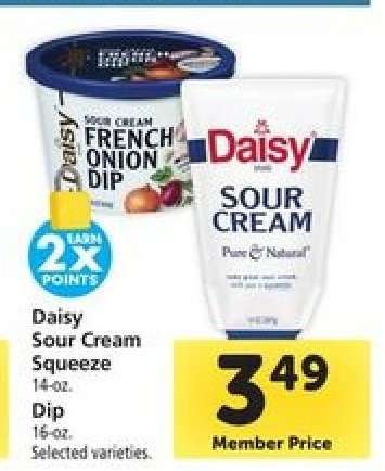 Daisy Sour Cream Squeeze