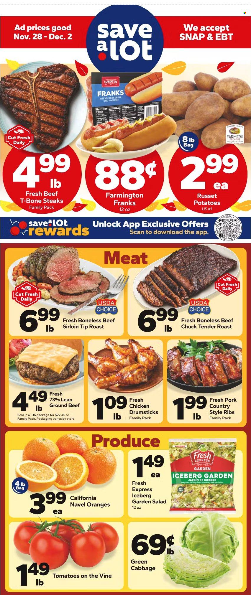 Save a Lot ad - 11/28/2025 - 12/02/2025. Page 1