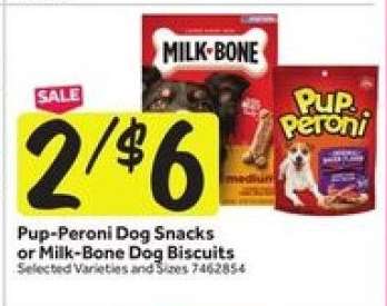 Pup-Peroni Dog Snacks or Milk-Bone Dog Biscuits