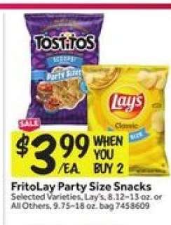 FritoLay Party Size Snacks