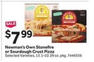 Newman's Own Stonefire or Sourdough Crust Pizza
