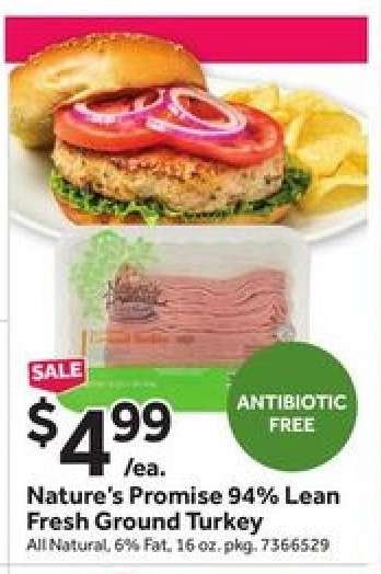 Nature’s Promise 94% Lean Fresh Ground Turkey