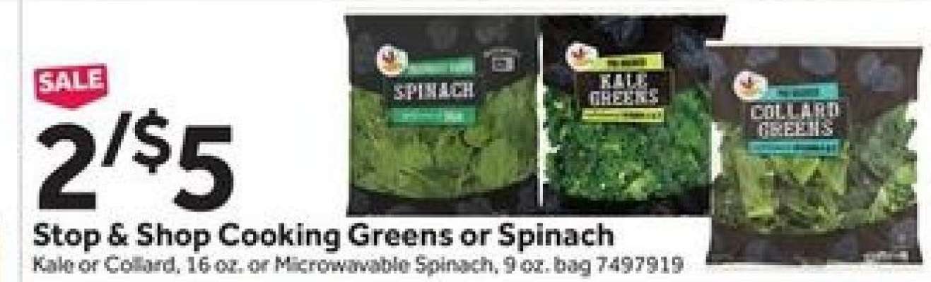Stop & Shop Cooking Greens or Spinach