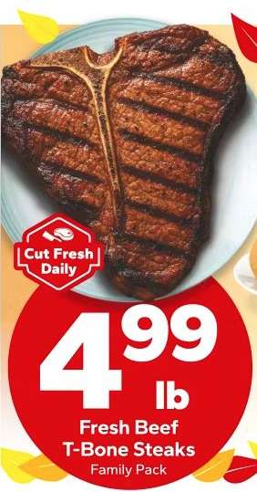 Fresh Beef T-Bone Steaks