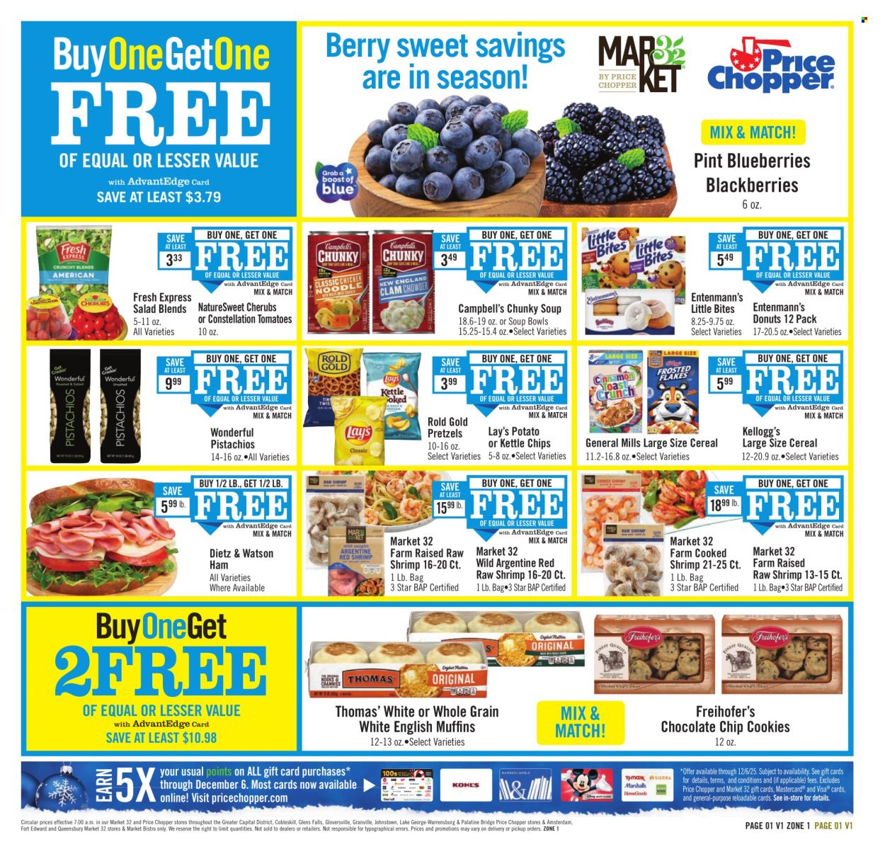 Price Chopper ad - 11/29/2025 - 12/06/2025. Page 1