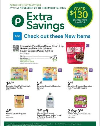 Publix Flyer - 11/29/2025 - 12/12/2025.