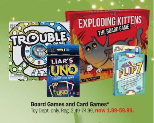 Board Games and Card Games*