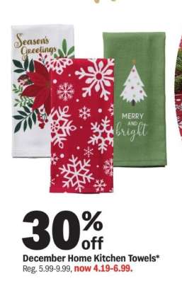December Home Kitchen Towels