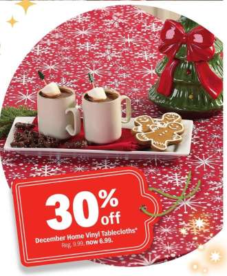 December Home Vinyl Tablecloths