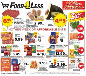 Food 4 Less Flyer - 12/03/2025 - 12/09/2025.