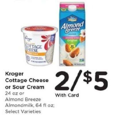 Kroger Cottage Cheese or Sour Cream