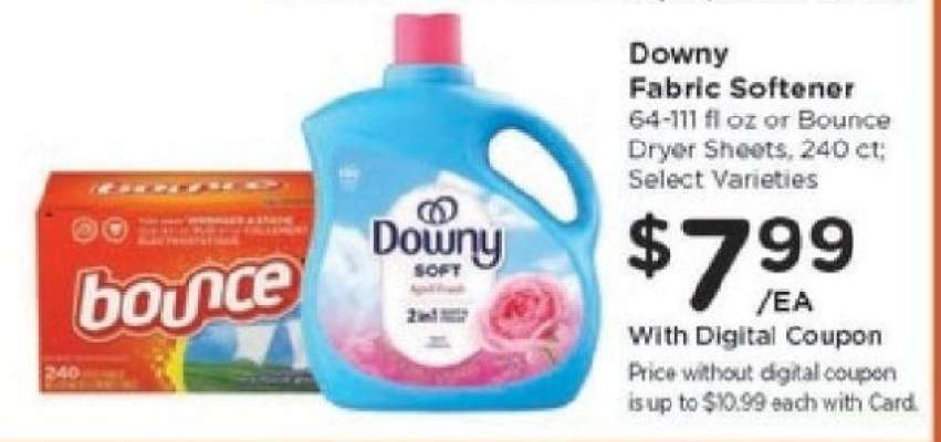 Downy Fabric Softener or Bounce Dryer Sheets