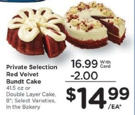 Private Selection Red Velvet Bundt Cake