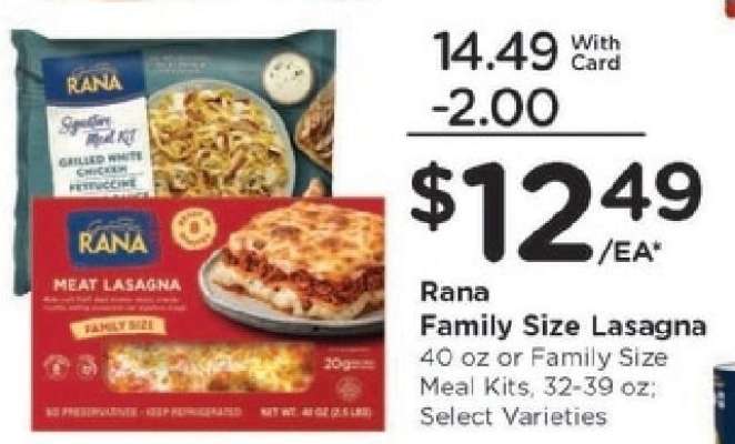 Rana Family Size Lasagna