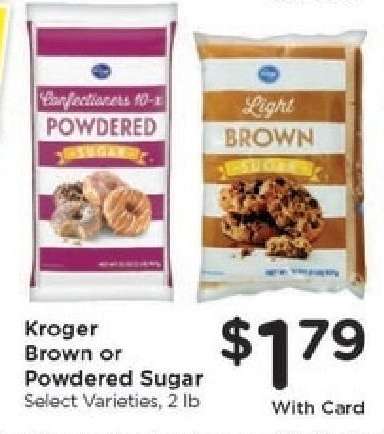 Kroger Brown or Powdered Sugar