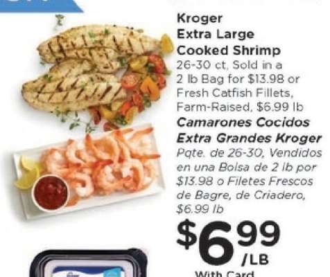 Kroger Extra Large Cooked Shrimp