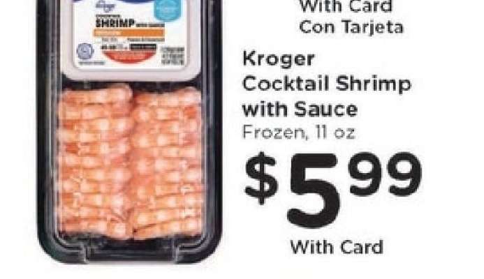 Kroger Cocktail Shrimp with Sauce