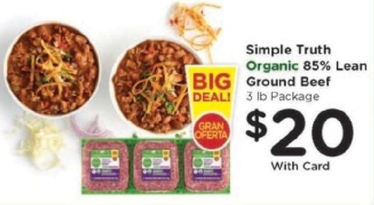 Simple Truth Organic 85% Lean Ground Beef