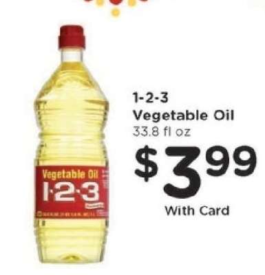 1-2-3 Vegetable Oil