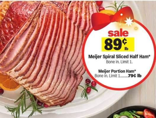 Meijer Spiral Sliced Half Ham