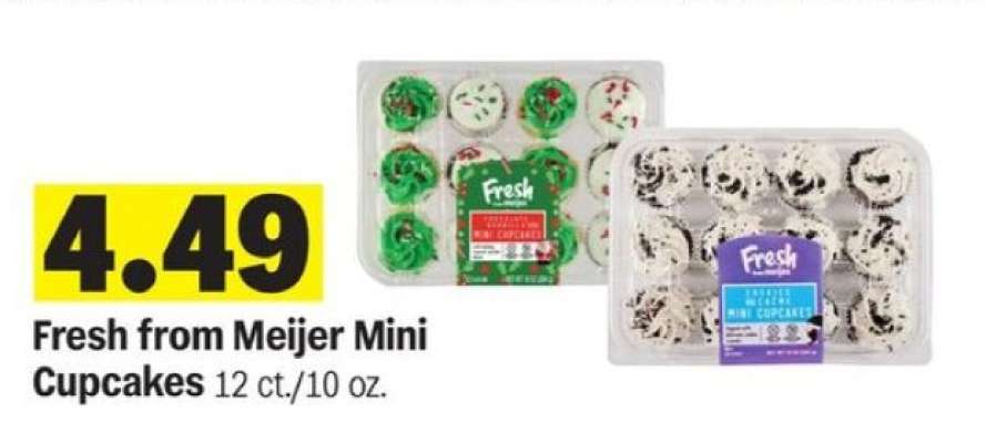 Fresh from Meijer Mini Cupcakes