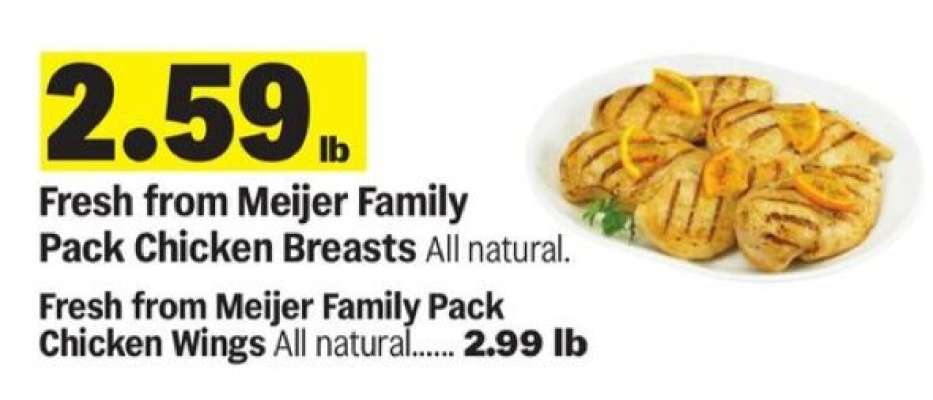 Fresh from Meijer Family Pack Chicken Breasts