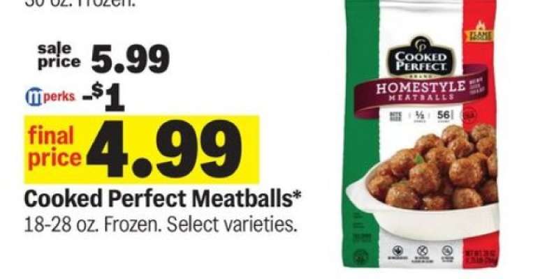 Cooked Perfect Meatballs