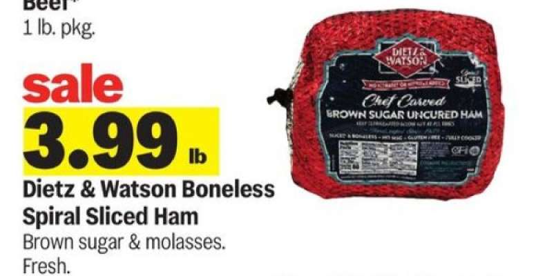 Dietz & Watson Boneless Spiral Sliced Ham