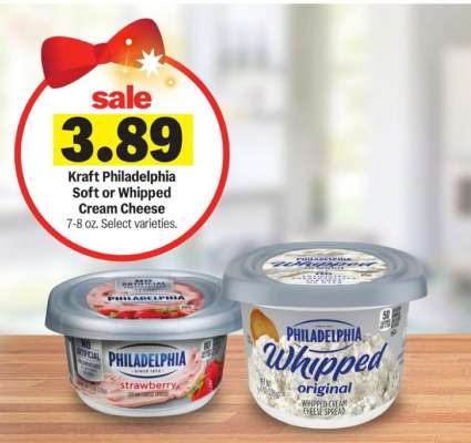 Kraft Philadelphia Soft or Whipped Cream Cheese*