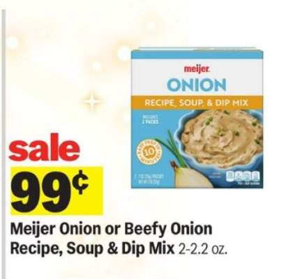 Meijer Onion or Beefy Onion Recipe, Soup & Dip Mix