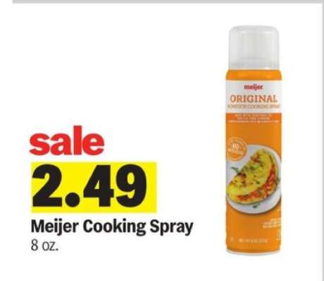 Meijer Cooking Spray