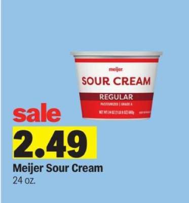 Meijer Sour Cream