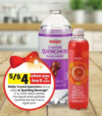 Meijer Crystal Quenchers or Sparkling Beverage