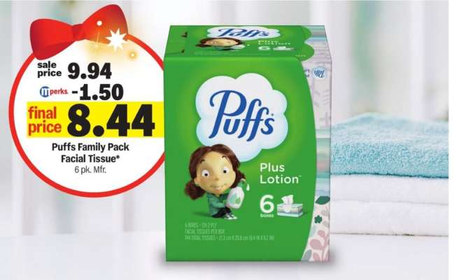 Puffs Family Pack Facial Tissue