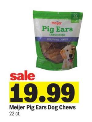 Meijer Pig Ears Dog Chews