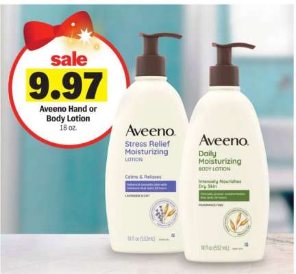 Aveeno Hand or Body Lotion