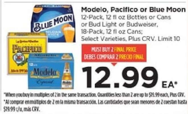 Modelo, Pacifico or Blue Moon