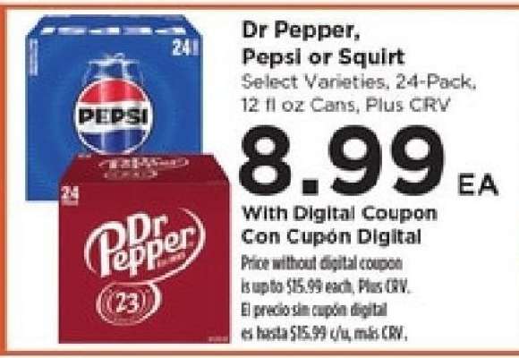 Dr Pepper, Pepsi or Squirt