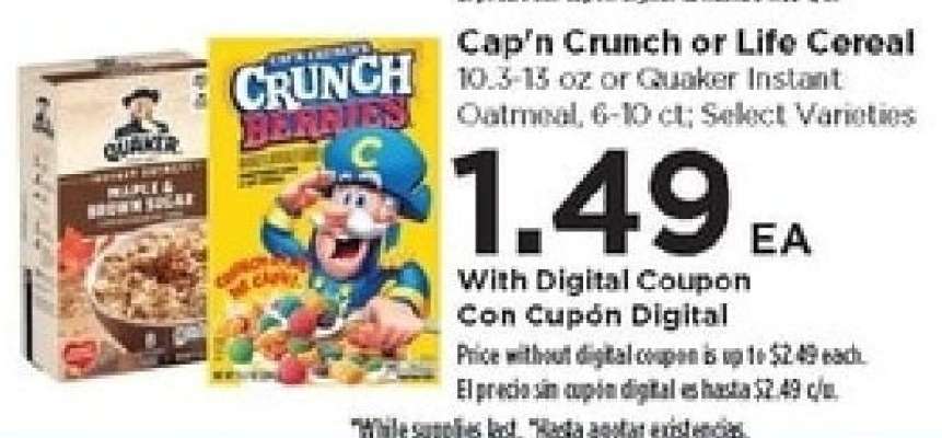 Cap'n Crunch or Life Cereal
