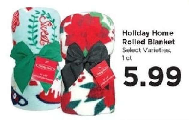 Holiday Home Rolled Blanket