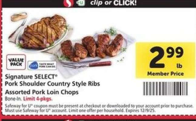 Signature SELECT Pork Shoulder Country Style Ribs